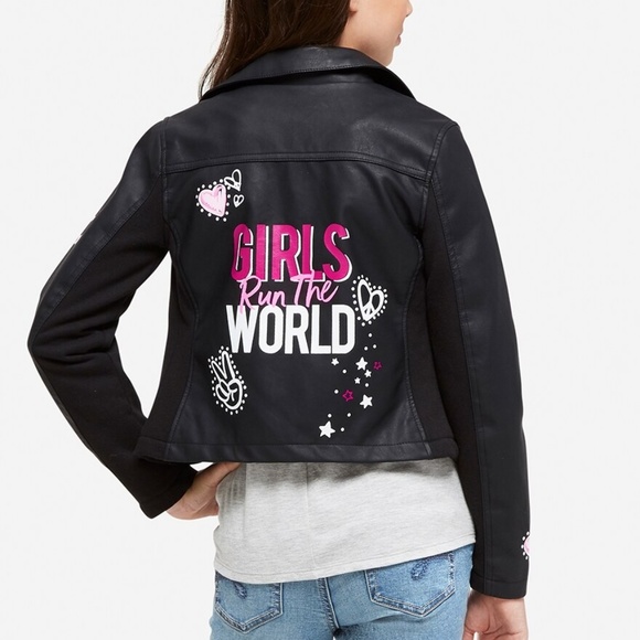 Justice Other - JUSTICE Girls 16/18 Run the World Moto Jacket Justice Other - JUSTICE Girls 16/18 Run the World Moto Jacket